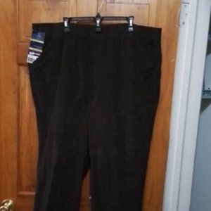 Basic Edition brown  Corduroy pants with elastic waist size 2x  New with tags